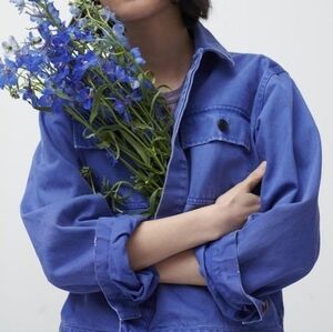 Alex Mill Patrick Washed Denim Work Jacket - Vintage Cobalt